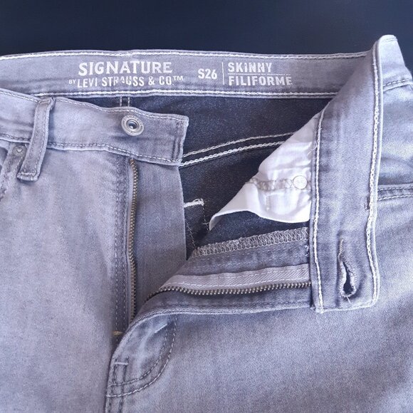 Levi Strauss Signature S26 34x30 Gray Men's Skinny Jeans - Picture 3 of 14